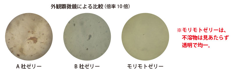 外観顕微鏡による比較